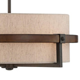 Castille 22" Wide Bronze Rustic Modern Pendant Light