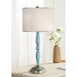 Juliet Turquoise Blown Glass Table Lamp