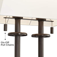 Charlton Bronze Workstation Desk Lamp with Outlets and USB