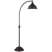 Wyatt II Dark Bronze Arc Floor Lamp
