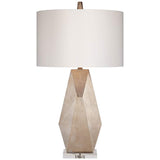 Euro Champagne Gold Geometric Table Lamp