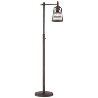 Averill Park Industrial Downbridge Bronze LED Floor Lamp