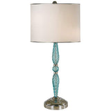 Juliet Turquoise Blown Glass Table Lamp