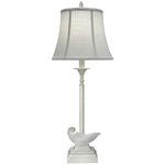 Webber Distressed White Buffet Table Lamp