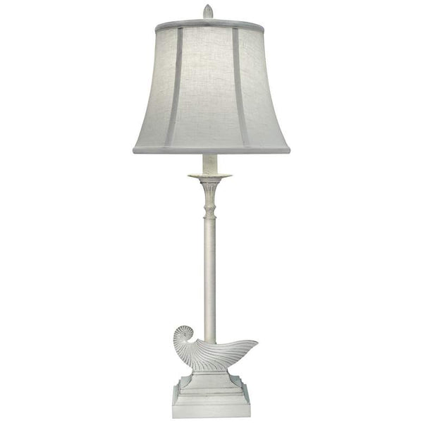 Webber Distressed White Buffet Table Lamp