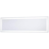 White 24" x 6 3/4" Rectangular LED Backlit Wall Mirror