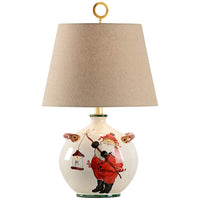 St. Nick Hand-Painted Ceramic Table Lamp