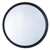 Northwood Black 30" Round Wooden Wall Mirror