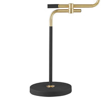 Lite Source Crisanta Black w/ Antique Brass Metal Table Lamp