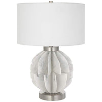 Repetition White Resin Table Lamp