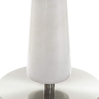 Bridgett White Marble Hourglass Table Lamp