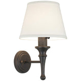 Braidy Bronze Plug-In Wall Sconce with USB Dimmer