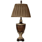 Sienna Table Lamp - Bronze Finish - Cream Fabric Shade