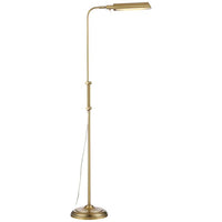 Culver Plated Aged Brass Adjustable Pharmacy LED Floor Lamp