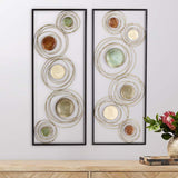 Kronos 2-Piece Circle Wall Art