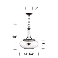 Largo 14 1/4"W Oil-Rubbed Bronze 3-Light Pendant Light