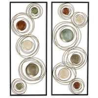 Kronos 2-Piece Circle Wall Art