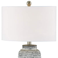 Forty West Dunn Washed Gray Ceramic Table Lamp
