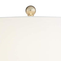 Rivera Champagne Gold Table Lamp with White Marble Riser