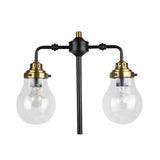 27.25" Matte Black & Dark Copper Brass Table Lamp
