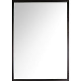 Northwood Black 24" x 35" Rectangular Metal Wall Mirror