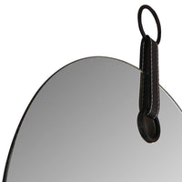 Northwood Black Silver 19" Round Frameless Wall Mirror