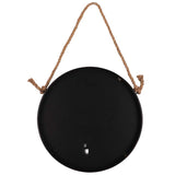 Northwood Black and Brushed Copper 15" Round Wall Mirror