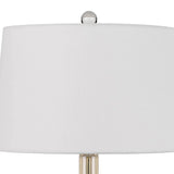 29 Inch Table Lamp Smoked Glass Vase Design Base, Dimmer