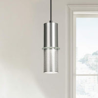 George Kovacs Larry 3 1/2" Wide Satin Aluminum Mini Pendant