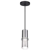 George Kovacs Larry 3 1/2" Wide Satin Aluminum Mini Pendant