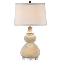 Hatted Spheres Pearlescent Table Lamp