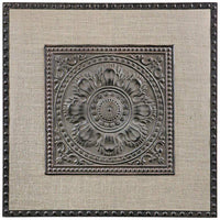 Uttermost Filandari 32" Square Stamped Metal Wall Art