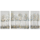 Blue Midst Forest 3-Piece Canvas Wall Art Set