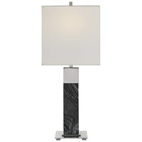 Pilaster Black Marble Table Lamp