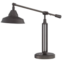 Turnbuckle Bronze LED Desk Lamp with USB Port