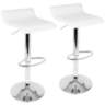 Ale Black Adjustable Barstool Set of 2
