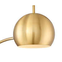 Possini Euro Ardeno Brass Finish Modern Arc Floor Lamp