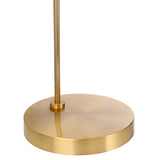 Possini Euro Ardeno Brass Finish Modern Arc Floor Lamp