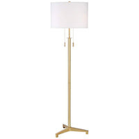 Possini Euro Encino Antique Brass Modern Tripod Floor Lamp