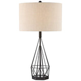 Lite Source Milton Matte Black Metal Table Lamp