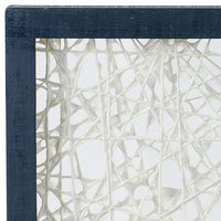 Hunter Ivory and Indigo 15 1/2"H 2-Piece Framed Wall Art Set
