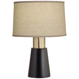 Carson Converse Gloss White Accent Table Lamp w/ Linen Shade