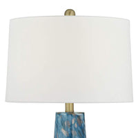 Rory Blue Art Glass Modern Table Lamp