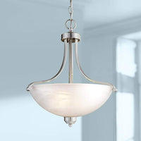 Paradox 18" Wide Brushed Nickel Pendant Chandelier
