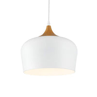 Possini Euro Felton 12" Wide and Faux Wood Modern Mini Pendant