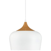 Possini Euro Felton 12" Wide and Faux Wood Modern Mini Pendant