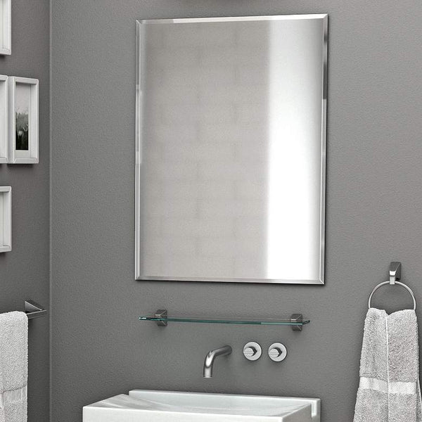 Cameo 23 1/2" x 31 1/2" Frameless Flush Mount Mirror