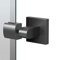Elevate Matte Black 28 1/2" x 32" Frameless Oval Mirror