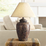 Socorro Bronze Finish Large Jar Southwest Table Lamp