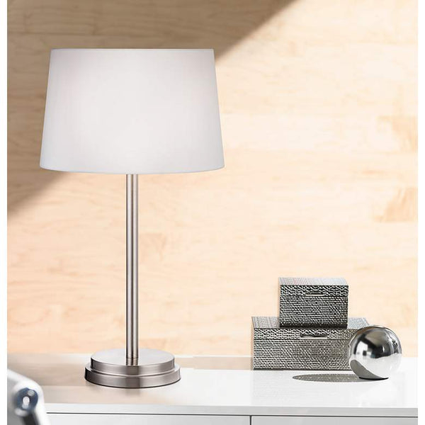 Elroy Modern 27" High Brushed Nickel Table Lamp